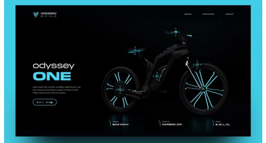 Free Bicycle XD website template