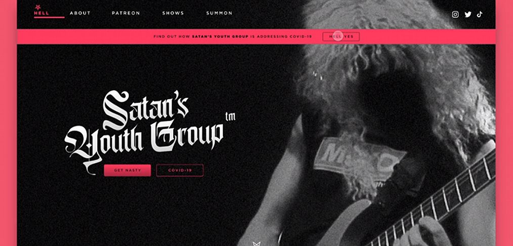 Rock band XD website template