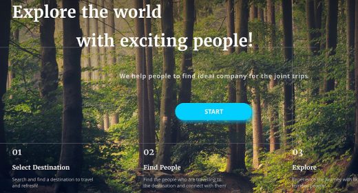 Travel landing page freebie